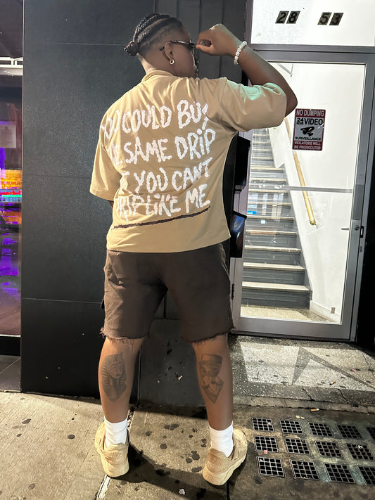Drip Like Me Tee - Nude