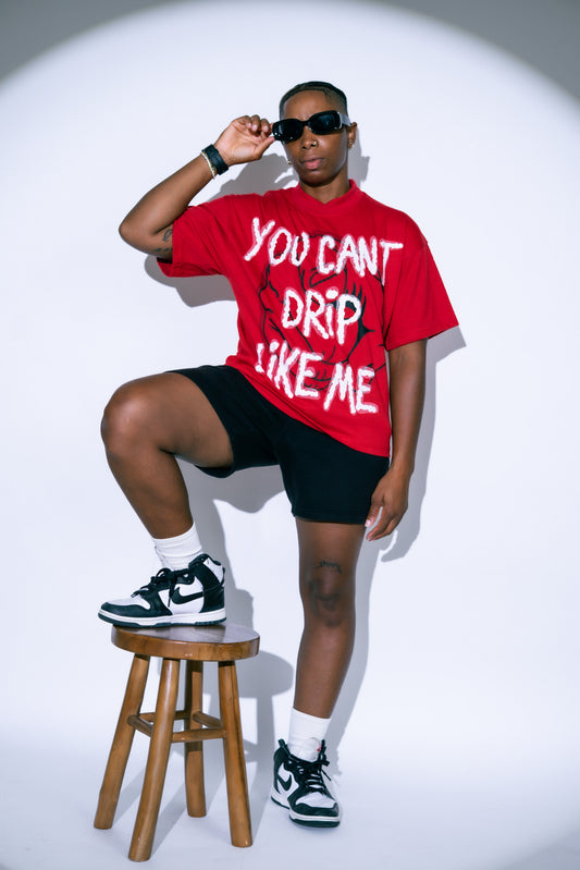 Drip Like Me Tee - Rose