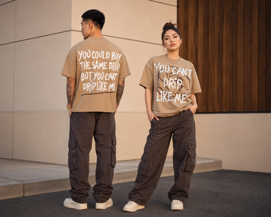 Drip Like Me Tee - Nude