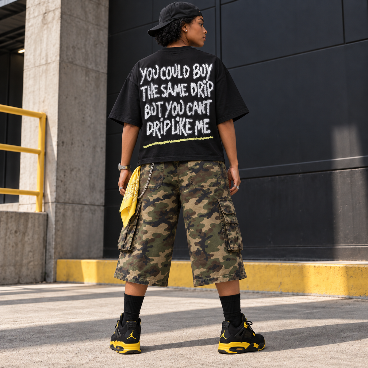 Drip Like Me Tee - Obsidian