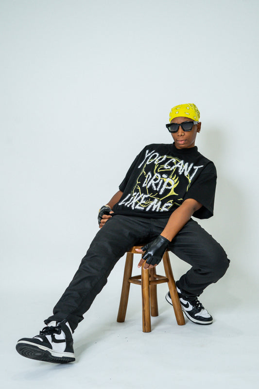 Drip Like Me Tee - Obsidian